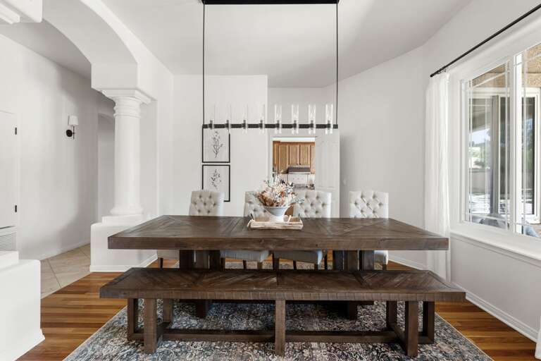 Dining Table w/ Seating for 8