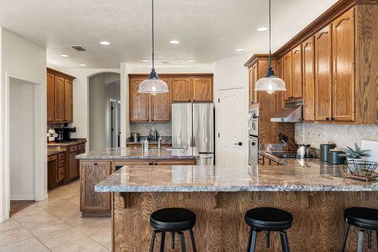 Modern Kitchen with Barstool Seating