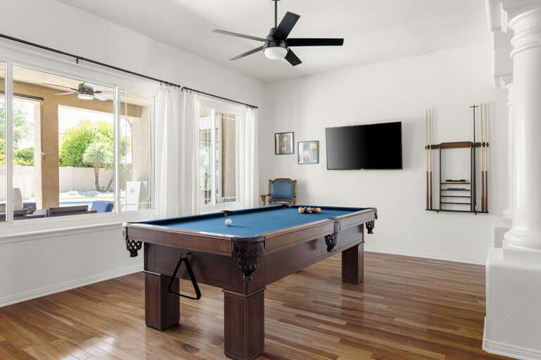 Pool Table at Shadow Mountain Retreat