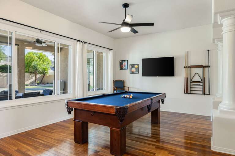 Pool Table at Shadow Mountain Retreat
