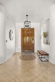 Welcoming entryway to begin your stay!