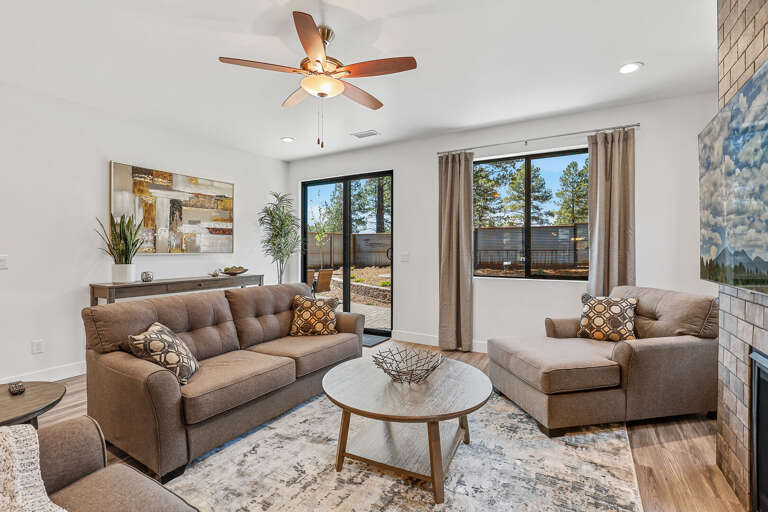 Spacious and inviting, this 4-bedroom home offers a cozy living room perfect for relaxation and quality time with loved ones. Spacious and inviting, this 4-bedroom home offers a cozy living room perfect for relaxation and quality time with loved ones.