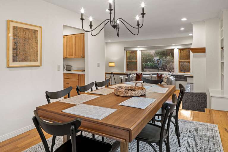 Dining Area w/ Seating for 8 + 4 at Kitchen Island Dining Area w/ Seating for 8 + 4 at Kitchen Island