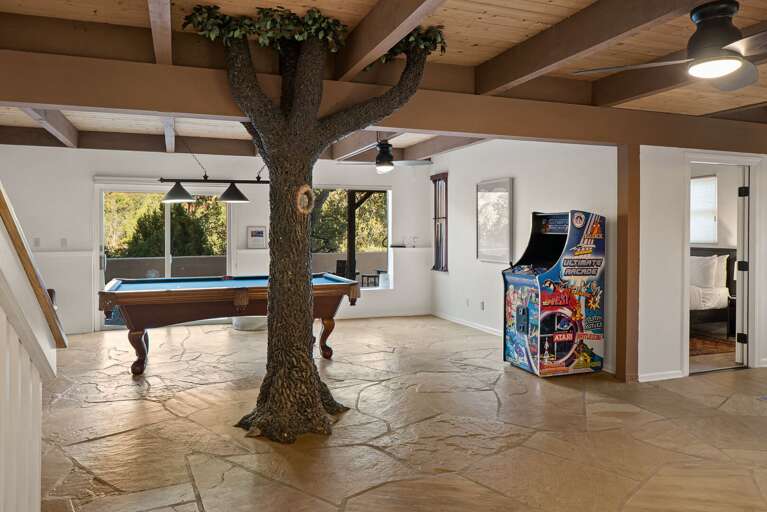 Rec Room Area w/ Pool Table & Arcade Game Rec Room Area w/ Pool Table & Arcade Game