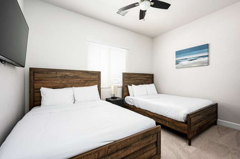 Bedroom four with two Queens. Bedroom four with two Queens.