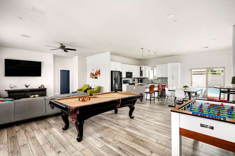 The open floor plan allows plenty of space to gather and lots of memories to be made. The open floor plan allows plenty of space to gather and lots of memories to be made.