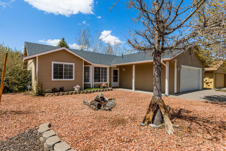 The fenced backyard is a haven for outdoor fun. The fenced backyard is a haven for outdoor fun.