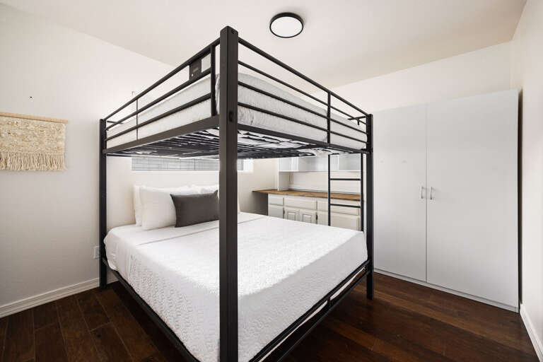 Bedroom Three w/ Queen-Queen Bunk Bed