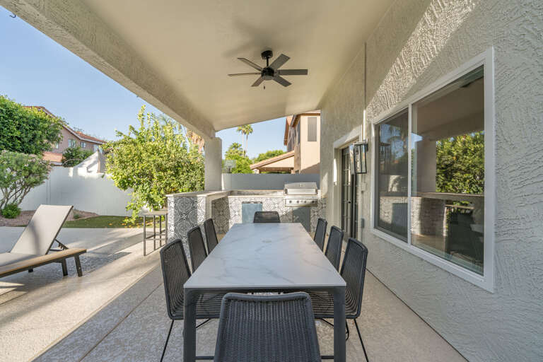 Outdoor Dining Area w/ Seating for 8 + 4 at Bar Outdoor Dining Area w/ Seating for 8 + 4 at Bar