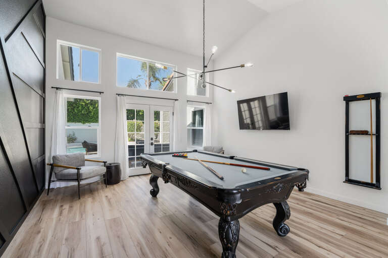 Pool Table w/ Mounted TV Pool Table w/ Mounted TV