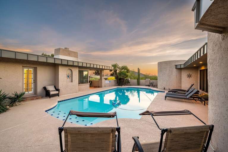 Beautiful Pool with Poolside Lounge Beds
