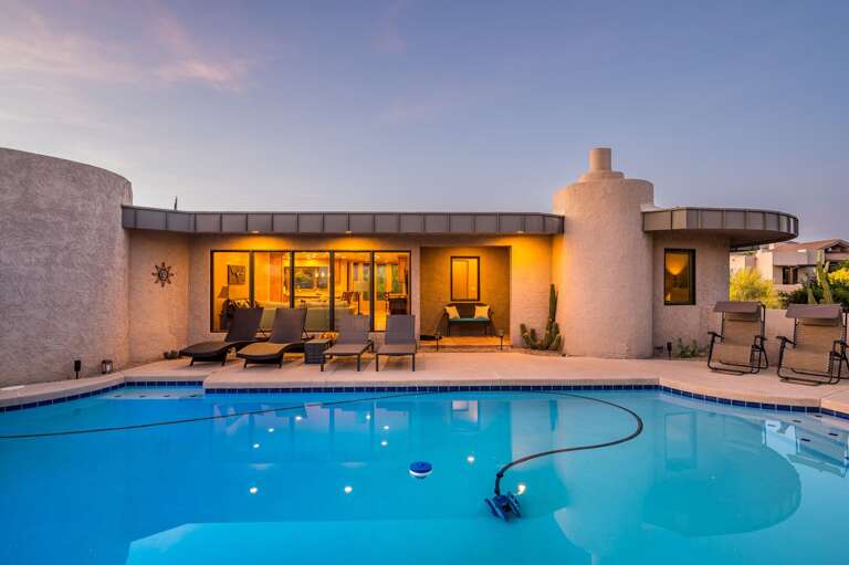 Lounge Beds Near Pristine Pool