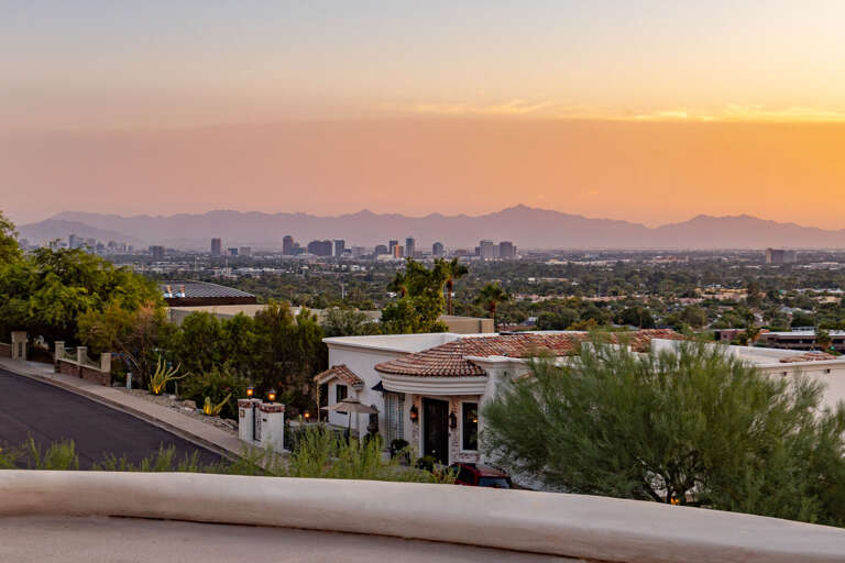 Aerial Photo of The Happy Roadrunner & City Aerial Photo of The Happy Roadrunner & City