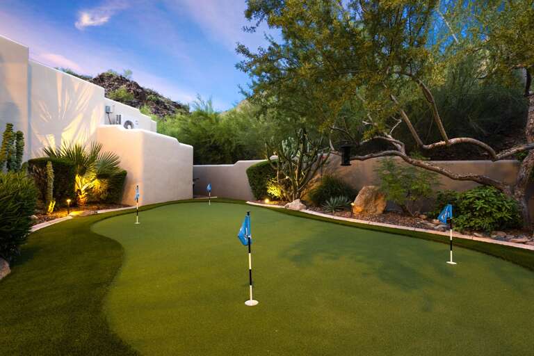 Putting Green & Evening Lights Putting Green & Evening Lights