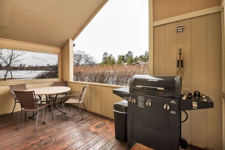 BBQ grill available for use BBQ grill available for use