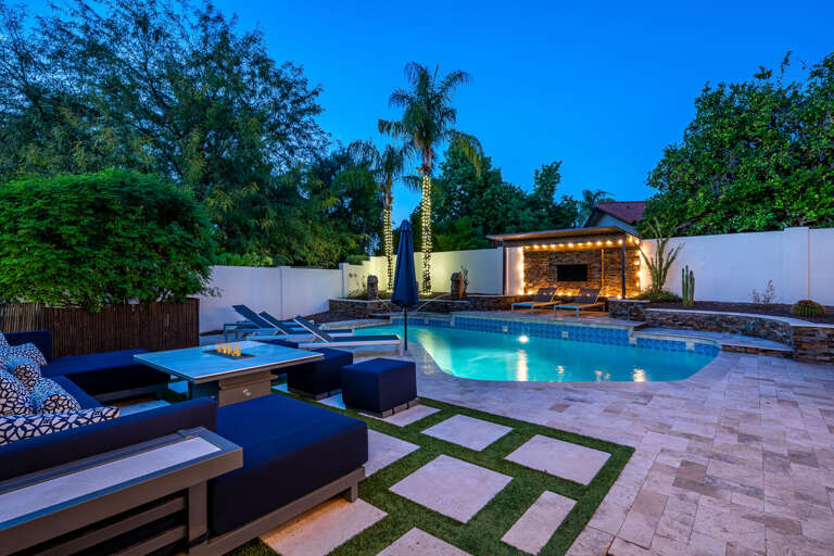 Relax by the firepit after a fun day. Relax by the firepit after a fun day.