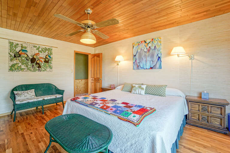 The bedrooms are thoughtfully situated on the second and third floors, leaving the ground floor dedicated to shared living spaces. The bedrooms are thoughtfully situated on the second and third floors, leaving the ground floor dedicated to shared living spaces.