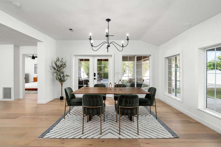 Dining Room with view of backyard