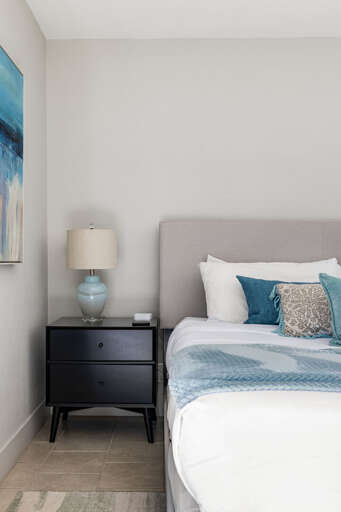 Night stand with lamp, provides storage and light!