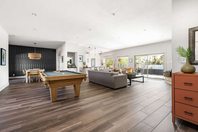 Professional pool table for your enjoyment.