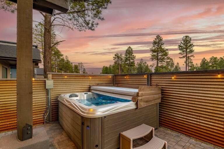 Relax in the hot tub