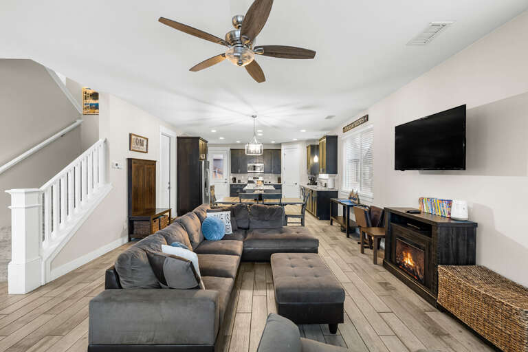 Spacious and open layout.