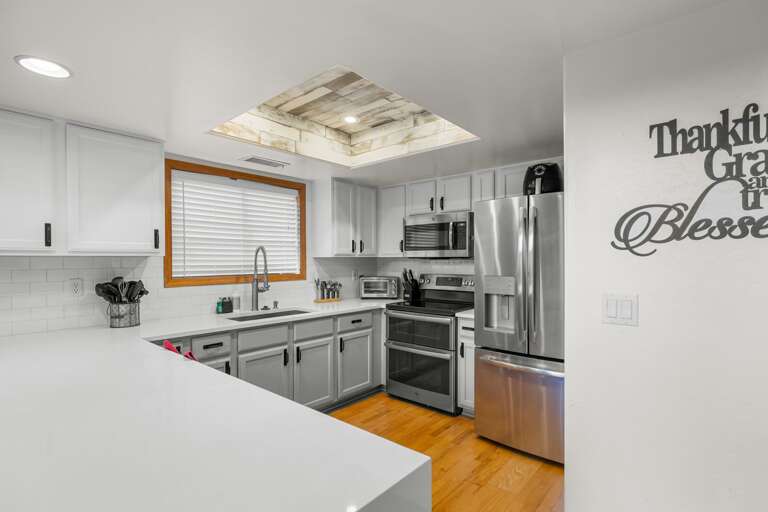 Fully stocked kitchen