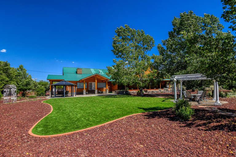 The back of the Quarter Horse Inn & Lodge.