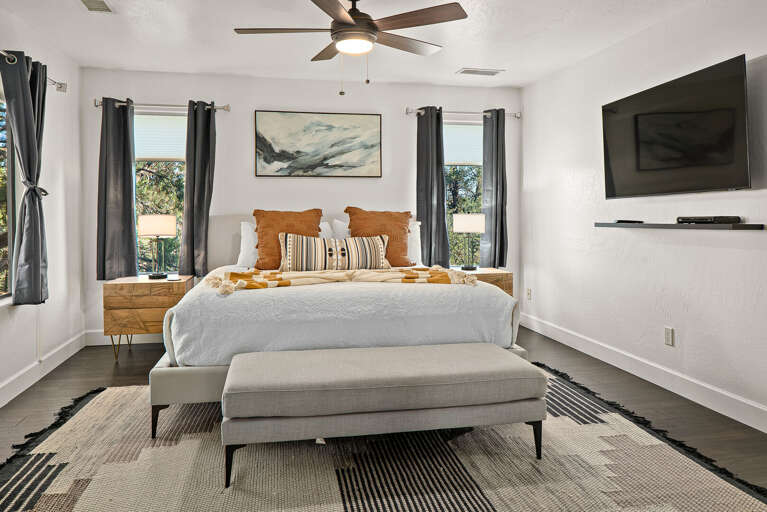 Bedroom Two w/ King Bed & TV