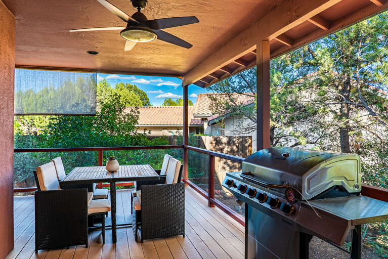 Sheltered Outdoor Area w/ Grill & Dining Area