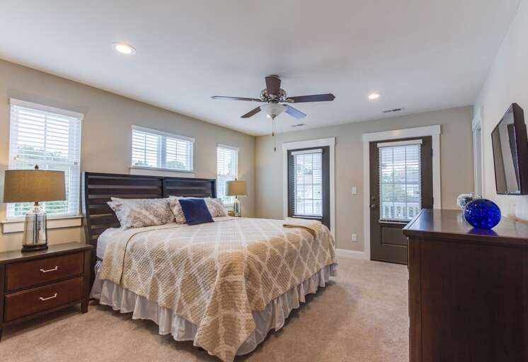 2nd Floor King Master Bedroom with Balcony 2nd Floor King Master Bedroom with Balcony