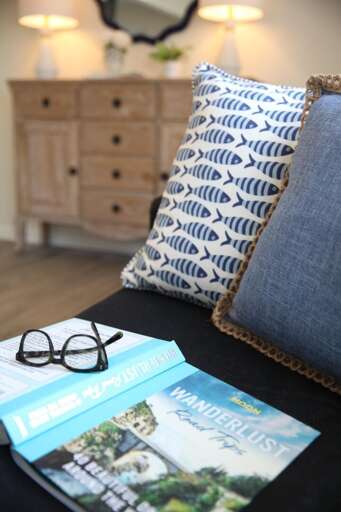 New decor throughout, including some coffee table books for travel lovers. New decor throughout, including some coffee table books for travel lovers.