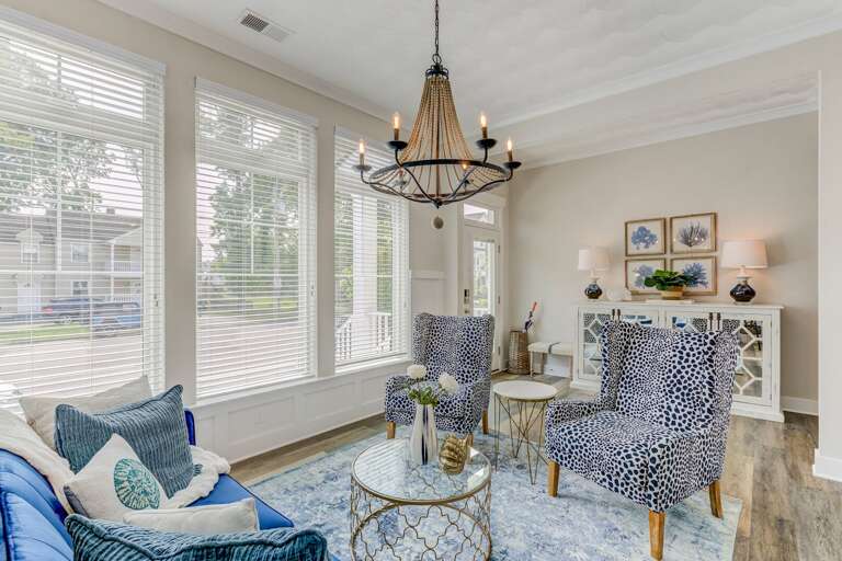 Cozy sitting room. Cozy sitting room.