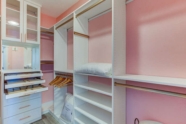 Updated closet with built ins Updated closet with built ins