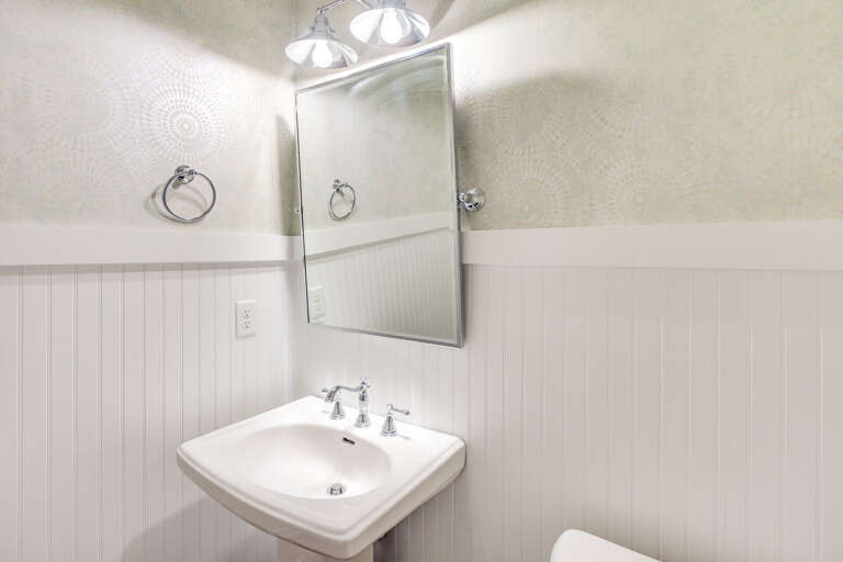 First floor powder room. First floor powder room.