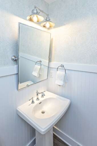 Downstairs powder room Downstairs powder room