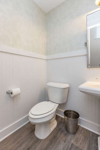 Downstairs powder room