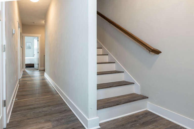 Hallway leading to the third floor Hallway leading to the third floor