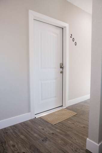 Second floor private flat.