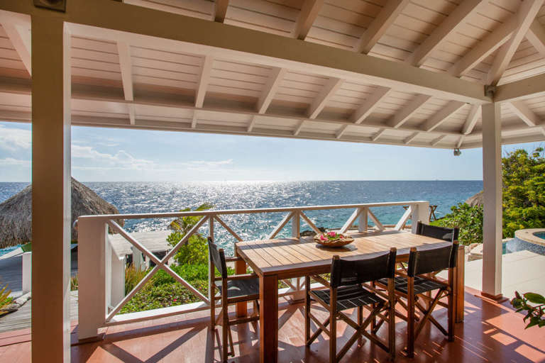 Vacation rental Villa Sea Paradise Curacao ithe prefered spot to have breakfast