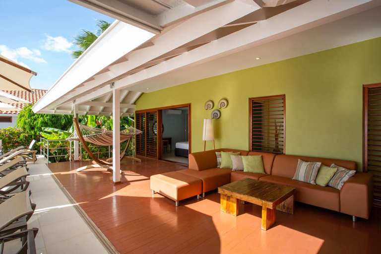 Vacation home Villa Sea Paradise Curacao Veranda with plent of of sitting