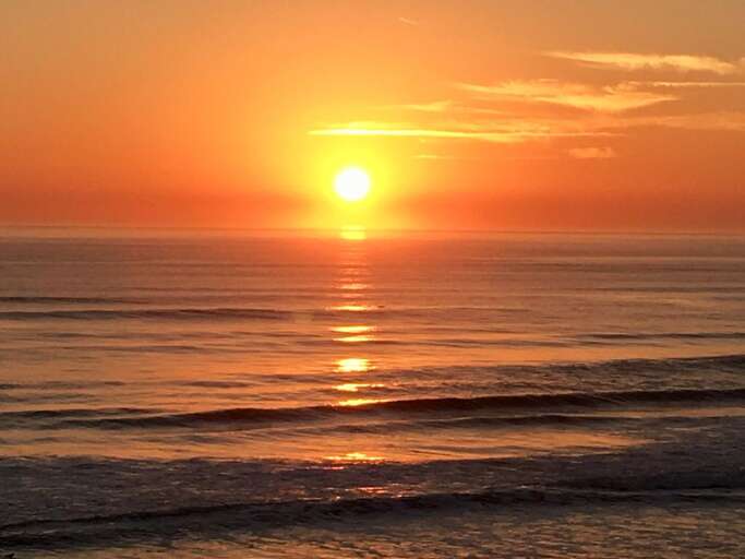 Another Sunrise View from the balcony of Oceanfront Sanibel 303