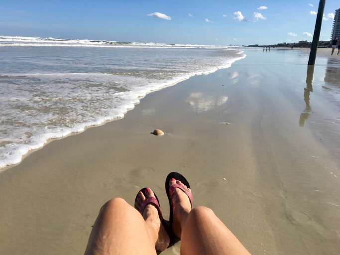 Hanging out in front of the Sanibel