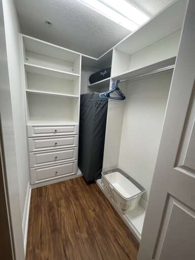 All bedrooms &amp; pantry closets are large, walk-in, and well-lit with walls covered in shelves, racks, and drawers for every possible use.