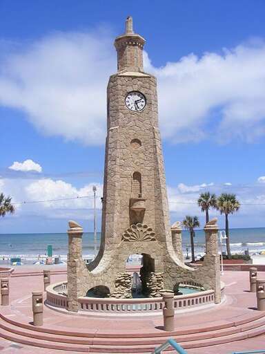 Visit the Famous Daytona Beach Coquina Clock Tower