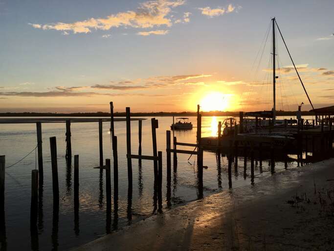 View from restaurants at nearby Ponce Inlet