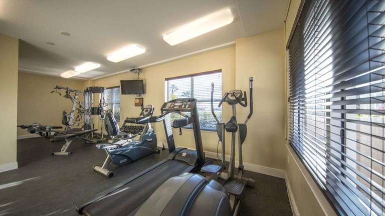 Exercise room in clubhouse, first floor. Exercise room in clubhouse, first floor.