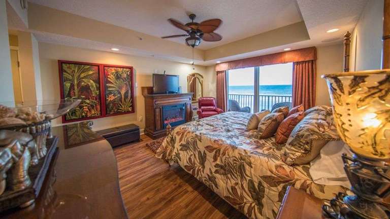 Master Suite with oceanfront balcony, TV/Fireplace, King SleepNumber bed Master Suite with oceanfront balcony, TV/Fireplace, King SleepNumber bed