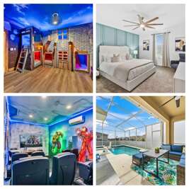 *New* Potter's Retreat- Custom Bunks and Theater! 