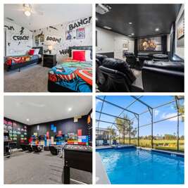 Epic Retreat! Theater, Game Room & Water Park